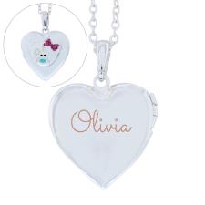 Personalised Me Me to You Silver Tone Heart Locket